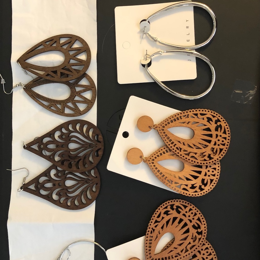 Earrings and bracelet.  Brand new.